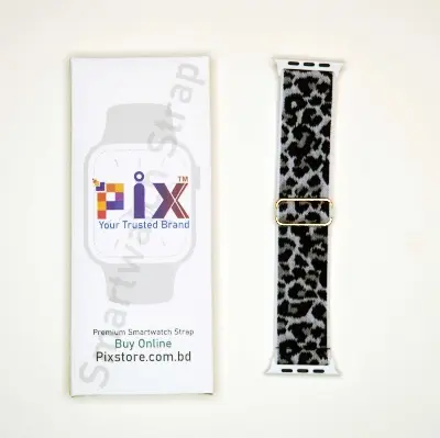 Picture of Pix Apple Watch New Color Braid Solo Loop Nylon Elastic Strap for 42/44/45/49mm-Official Colorful Braided Nylon Elastic Solo Loop Replacement Band For Apple Watch