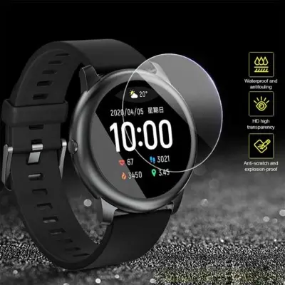 Picture of Pix Xiaomi Haylou Solar Smart Watch Tempered Glass Antibacterial and Bubble Free Screen Protector-Haylow Smart Watch All model Screen Protector