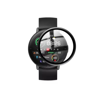 Picture of Pix Antibacterial and Bubble Free Screen Protector for Xiaomi Smart Watch -  Xiaomi Mibro A1/Xiaomi Mibro Air/Xiaomi Mibro Color/Xiaomi Mibro Lite 3D Curved Full Coverage Screen Protector