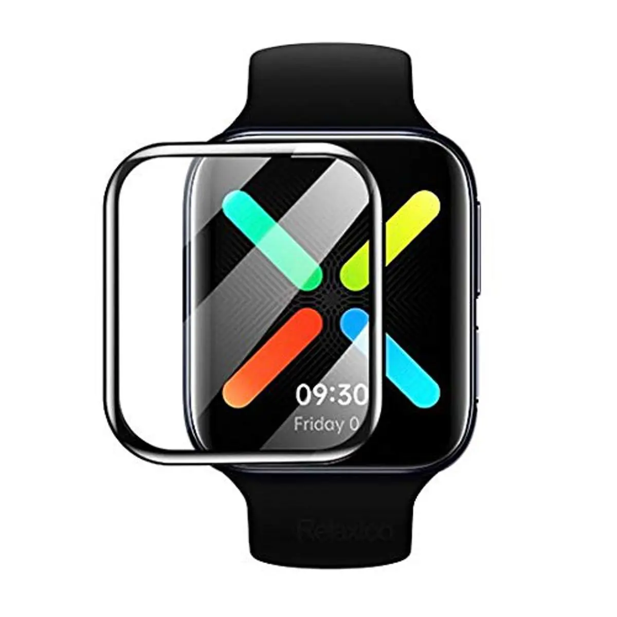 Picture of Pix Screen Protector for OPPO Smart Watch - Oppo Watch 41mm/46mm/Watch2 42mm/ Watch2 46mm/Watch Free 3D Curved Full Coverage Screen Protector