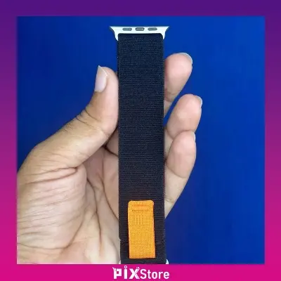 Picture of Pix Apple Watch Nylon Strap - Trail Loop Band for Apple Watch 49mm 45mm 44mm 42mm-Replacement Nylon Soft Band For iwatch