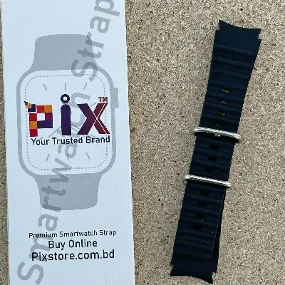 Picture of Pix 20mm Samsung Galaxy Watch Strap 4/5/6 Marine Silicone Strap Replacement Band For Samsung Galaxy Watch Belt