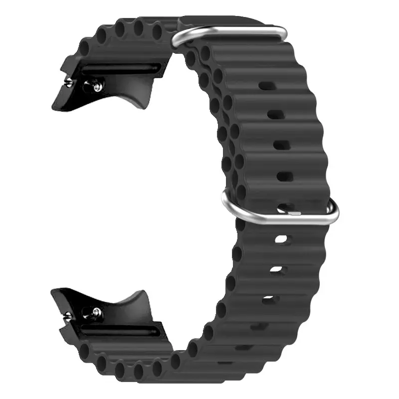 Picture of Pix 20mm Samsung Galaxy Watch Strap 4/5/6 Marine Silicone Strap Replacement Band For Samsung Galaxy Watch Belt