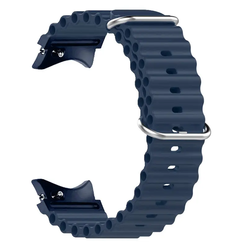 Picture of Pix 20mm Samsung Galaxy Watch Strap 4/5/6 Marine Silicone Strap Replacement Band For Samsung Galaxy Watch Belt