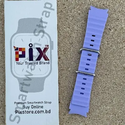 Picture of Pix 20mm Samsung Galaxy Watch Strap 4/5/6 Marine Silicone Strap Replacement Band For Samsung Galaxy Watch Belt