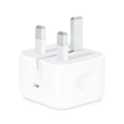 Picture of Pix Apple iPhone Fast Charger 20W PD Fast Charging Power Adapter 20W USB C 2 PIN And 3 Pin (Optional) UK Fast Charger- 20W USB-C Power Adapter support iPhone6/7/8/ X,XR,XS,XS Max,11,12,13,14,15