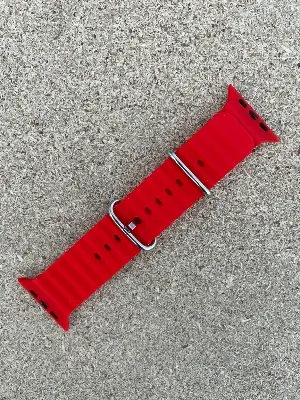Picture of PIX Apple Watch Silicon Ocean Band-Strap49-45-44-42MM New Designer Silicon Stainless Steel Luxury Apple Smart Watch