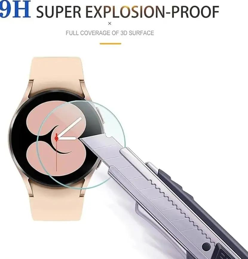 Picture of Pix Samsung Galaxy Watch 6 Tempered Glass Screen Protector For 40mm 43mm 44mm 47mm -High Quality Glass Screen Protector for Samsung Galaxy Watch 6