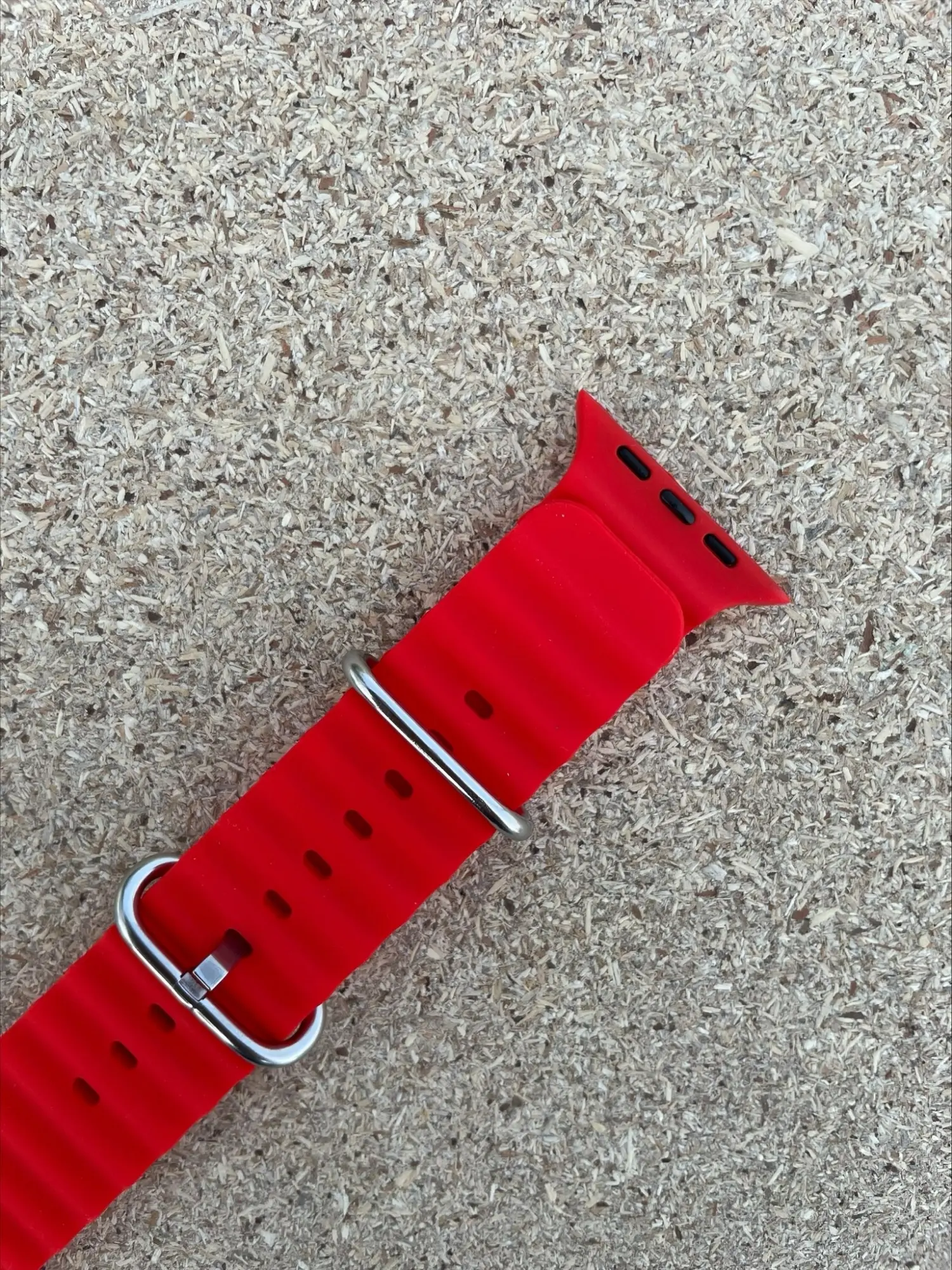 Picture of Pix Apple Watch Silicone Ocean Band/Strap-41/40/38mm New Designer Silicone Stainless Steel Luxury Apple Smart Watch Bands/Strap-Replacement Ocean Band For Apple Watch