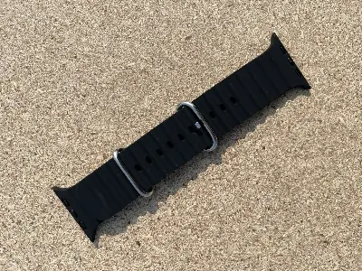 Picture of Pix Apple Watch Silicone Ocean Band/Strap-41/40/38mm New Designer Silicone Stainless Steel Luxury Apple Smart Watch Bands/Strap-Replacement Ocean Band For Apple Watch