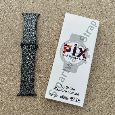 Picture of Pix Apple Watch Silicone Printed Band/Strap-42/44/45/49mm New Designer Color Printing Rubber Sport Silicone Apple Watch Band