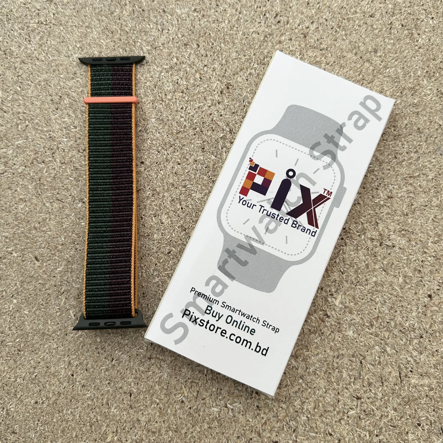 Picture of Pix Apple Watch Classic Replaceable Nylon Watch Band / Strap for 42/44/445/49mm-Apple Watch Series 8 7 6 Ultra Band