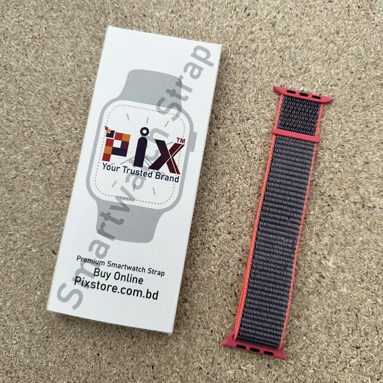 Picture of Pix Apple Watch Classic Replaceable Nylon Watch Band / Strap for 42/44/445/49mm-Apple Watch Series 8 7 6 Ultra Band