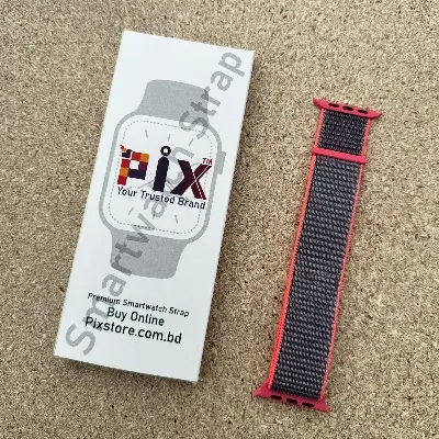 Picture of Pix Apple Watch Classic Replaceable Nylon Watch Band / Strap for 42/44/445/49mm-Apple Watch Series 8 7 6 Ultra Band