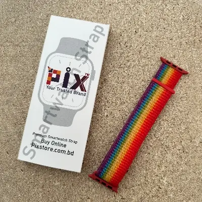 Picture of Pix Apple Watch Classic Replaceable Nylon Watch Band / Strap for 42/44/445/49mm-Apple Watch Series 8 7 6 Ultra Band