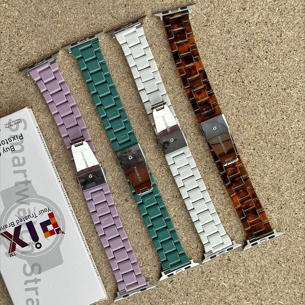 Picture of Apple Watch Strap Belt Series 8 7 5 5 4 4 42/44/45/49Mm Replacement Watch Band For Steel Falls 42/45/49Mm For Pix Apple Clock Acrylic