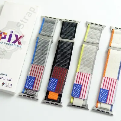 Picture of For Apple Watch Nylon Strap Belt 49mm/45mm/44mm/42mm Trail Loop Band For Apple Watch Strap Nylon Beige Trail Loop Strap for 49mm 44mm 45mm 42mm Watch Strap Series 8 7 5 6 5 4 Multicolor Strap