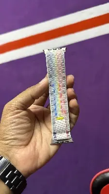 Picture of For Apple Watch Nylon Strap Belt 49mm/45mm/44mm/42mm Trail Loop Band For Apple Watch Strap Nylon Beige Trail Loop Strap for 49mm 44mm 45mm 42mm Watch Strap Series 8 7 5 6 5 4 Multicolor Strap