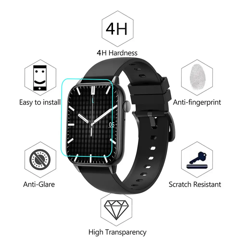 Picture of 2 Pcs Pix Colmi C61 Smart Watch Screen Protector - Full Coverage Soft Poly Screen Protector for Colmi c61 Watch