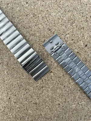Picture of Pix 20mm Metal Bucket Straps- Luxury Metal No Magnetic Chain Straps for 20mm Samsung Galaxy Watch 3 4 5 Metal Watch Bands- Steel Butterfly Buckle Band For Universal Watch