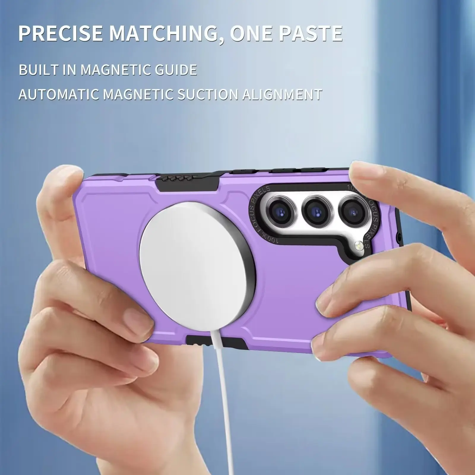 Picture of For Samsung Magsafe Case-Luxury Shockproof For Magnetic Case For Galaxy S23/S23 Plus/S23Ultra Magnetic Magsafe Anti -Fall Foreign Trade Case/Cover