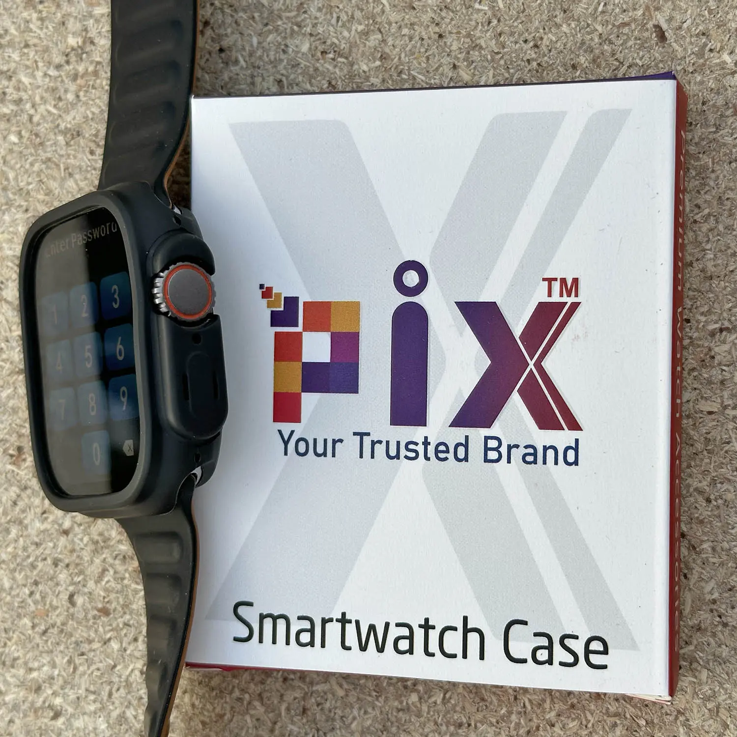 Picture of Pix Apple Watch Protective Back Side Case-44mm/45mm/49mm (Optional ) soft tpu Semi-Pack Apple Watch Protective Bumper Case-Tpu Half Pack Apple Watch Protective Case