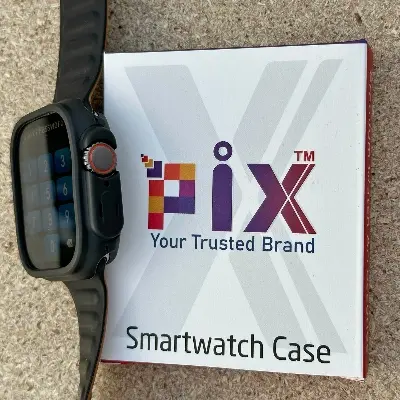 Picture of Pix Apple Watch Protective Back Side Case-44mm/45mm/49mm (Optional ) soft tpu Semi-Pack Apple Watch Protective Bumper Case-Tpu Half Pack Apple Watch Protective Case