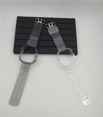 Picture of Pix Apple Watch Case + Strap integrated 49mm Strap for 8th Generation Colorful Transparent Case Belt - 49mm TPU Apple Watch Protective Case and Strap