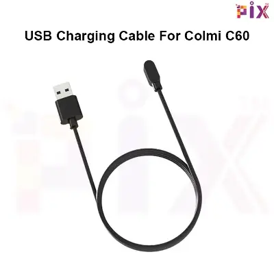 Picture of Pix Colmi C60 Smart Watch Magnetic Charging Cable-High Quality USB Charger 2 pin Cable-USB Charging Cable Dock Bracelet Charger for Colmi C60 Portable Smart Watch