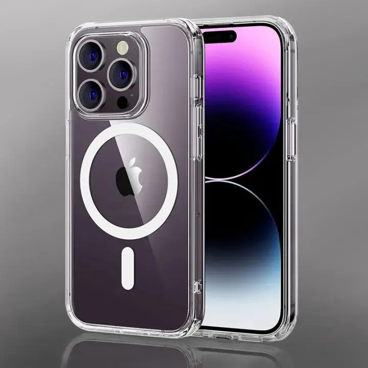 Picture of For Apple iPhone 15/15Pro/15 Pro Max/15 Plus Magsafe Clear Case - New Premium Quality Magnetic Magsafes Wireless Charging Transparent Clear Phone Case For iPhone 15/15Pro/15 Pro Max/15 Plus