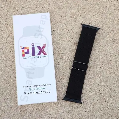 Picture of Pix Apple Watch Elastic Nylon Strap- Nylon Buckle Elastic Strap For 49mm/45mm/44mm/42mm Bracelet Watch Strap Series 8 7 5 6 5 4 Multicolor Strap-Adjustable Elastic Nylon Buckle Apple Watch Strap