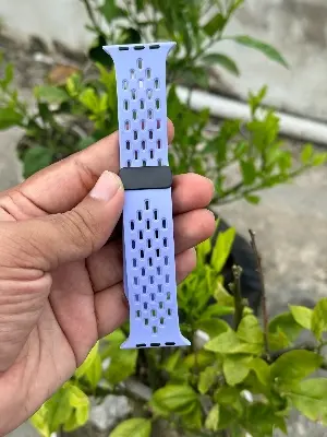 Picture of Pix Apple Watch Silicone Magnetic Suction Strap For 49mm/45mm/44mm/42mm - Adjustable Magnetic Loop Silicone Suction Correa Bracelet / Strap For iWatch Ultra Series 8 7 5 6 5 4