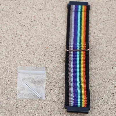 Picture of Pix  20mm Watch Elastic Nylon Strap  Buckle Elastic Strap For 20 mm Bracelet Universal Watch Strap 20mm Replacement Adjustable Strap for Samsung ,Amazfit, Xiaomi, Huawei GT 2/3 Pro Band Watch