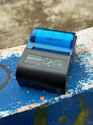 Picture of Pix Portable Pos Mini Printer 58mm MTP 2 Pos Printer Thermal Receipt Printer 2inch USB Bluetooth Support ESC POS Print Command Compatible with Android/iOS/Windows for Shops, Small Business, Restaurant