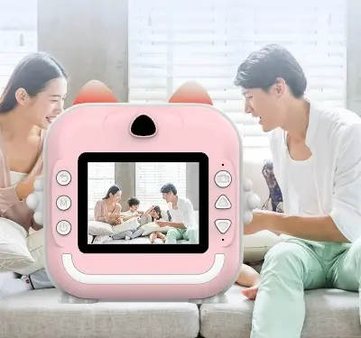 Picture of Pix Instant Thermal Printing Mini Digital Camera-Children Instant Fun Print Camera Kids Video Photography Digital Photo Camera Mini Thermal Printer With Free 3 Piece Thermal Paper- Best Birthday Gift Children Instant Print Camera
