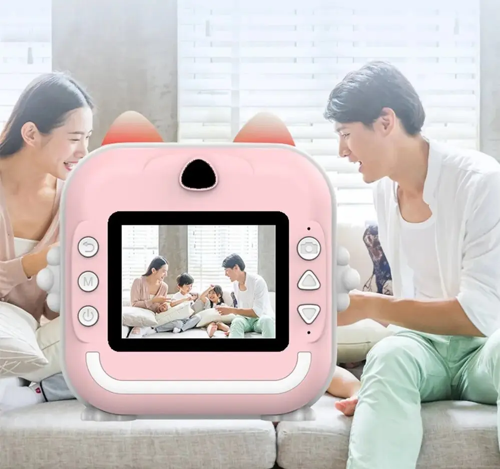 Picture of Pix Instant Thermal Printing Mini Digital Camera-Children Instant Fun Print Camera Kids Video Photography Digital Photo Camera Mini Thermal Printer With Free 3 Piece Thermal Paper- Best Birthday Gift Children Instant Print Camera