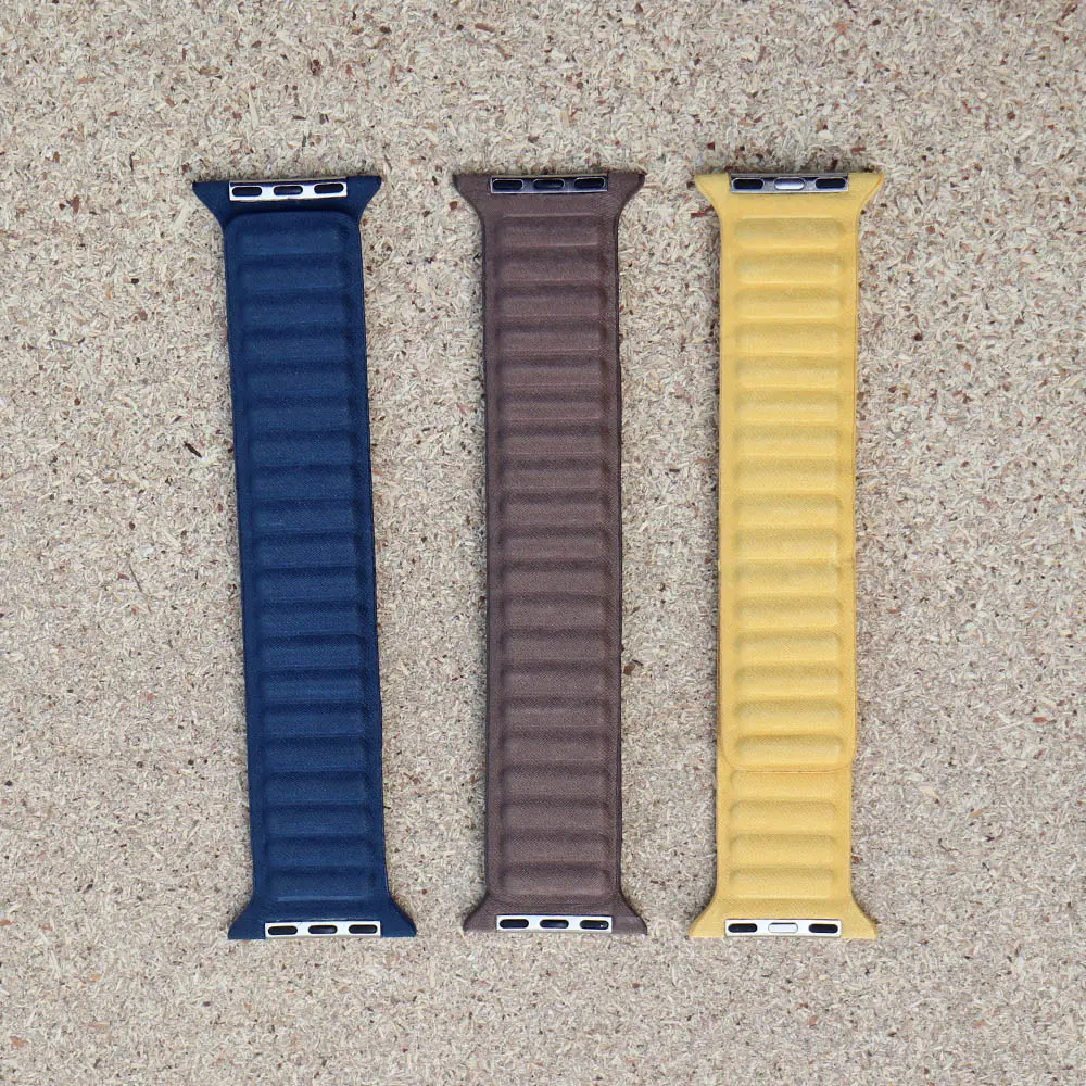 Picture of Pix Apple Watch Magnetic Nylon Strap Belt - Adjustable Magnetic Nylon Loop Strap for Apple Watch 42/44/45/49mm-Double Side Same Color High Quality Magnetic Strap