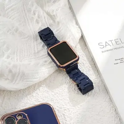 Picture of Pix 22mm Acrylic Strap/Band-Universal Watch 22mm Watch Smart Acrylic Premium Band for Unisex-22mm Replacement Watch Band Steel Metal Loop for Samsung ,Amazfit, Huawei, GTS Bip GTR Smart Watch ETC