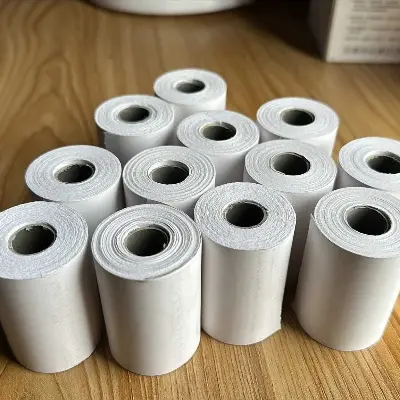 Picture of Pix 58x40mm Thermal Printer Paper, 3 Layer White Color Thermal Paper Roll for thermal Printer, POS Printer, Foodpanda tab, restaurant bill paper, shopping mall invoice paper