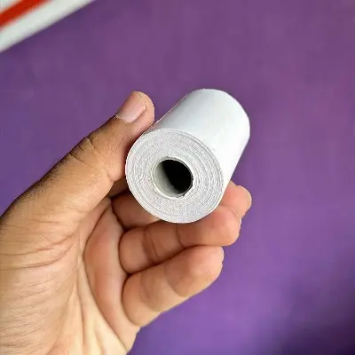 Picture of Pix 58x40mm Thermal Printer Paper, 3 Layer White Color Thermal Paper Roll for thermal Printer, POS Printer, Foodpanda tab, restaurant bill paper, shopping mall invoice paper