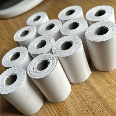 Picture of Pix 58x40mm Thermal Printer Paper, 3 Layer White Color Thermal Paper Roll for thermal Printer, POS Printer, Foodpanda tab, restaurant bill paper, shopping mall invoice paper