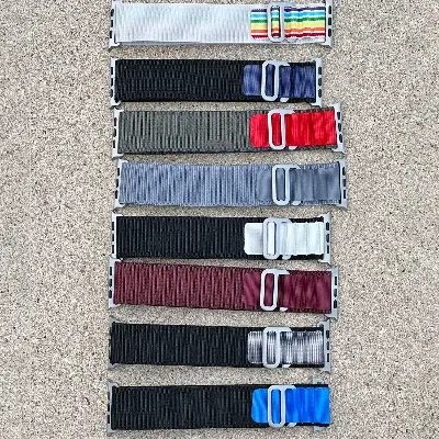 Picture of Metal Alpine Nylon Strap Band for KD99 ,HW8, DT8, S8 Max,T800, W68, TW8,HW8,Watch 8 Ultra, GS8 Ultra, N8, ZD8, Ultra Watch Series 8 Ultra Smart Watch Trail Metal Hook Loop Strap 42mm/44mm/45mm/49mm