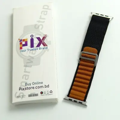 Picture of Metal Alpine Nylon Strap Band for KD99 ,HW8, DT8, S8 Max,T800, W68, TW8,HW8,Watch 8 Ultra, GS8 Ultra, N8, ZD8, Ultra Watch Series 8 Ultra Smart Watch Trail Metal Hook Loop Strap 42mm/44mm/45mm/49mm