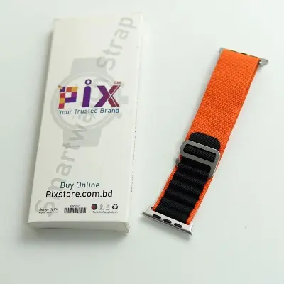 Picture of Metal Alpine Nylon Strap Band for KD99 ,HW8, DT8, S8 Max,T800, W68, TW8,HW8,Watch 8 Ultra, GS8 Ultra, N8, ZD8, Ultra Watch Series 8 Ultra Smart Watch Trail Metal Hook Loop Strap 42mm/44mm/45mm/49mm