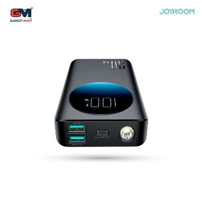 Picture of Joyroom PBF01 30W Super Fast Charging 10000mAh Slim & Handy Digital Display Power Bank with Powerfull Troch Light-Black