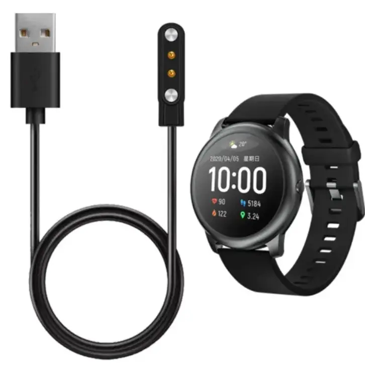 Picture of For Haylou Solar Charger Cable-Xiaomi Haylou Solar LS05/ RT LS05s/ RT2 LS10/RS4/ RS4PLUS/ LS16 Magnetic Dock Charging Cable-Supported Charging Cable For Haylou Solar Smart Watch