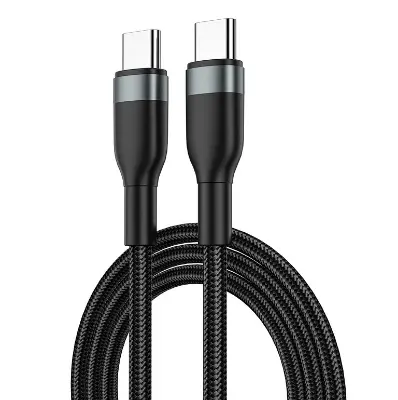 Picture of WIWU WI-C017 100W C To C Cable- WIWU WI-C017 100W TYPE-C TO TYPE-C CHARGING CABLE 1.2 Meter-WIWU Type-C to Type-C PD Data Cable