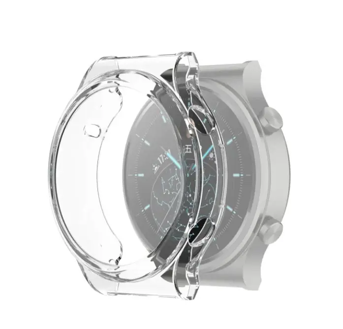 Picture of Huawei Watch Case-TPU Case for Huawei Watch GT 2, GT 2Pro, GT 2E, GT 3, GT 3 Pro, Watch 3, Watch 3 Pro All Size All-Around screen Protector cover bumper case-Full Coverage TPU Protective Case Cover