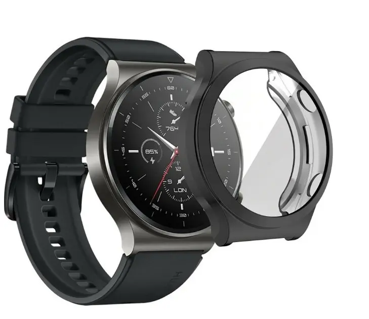 Picture of Huawei Watch Case-TPU Case for Huawei Watch GT 2, GT 2Pro, GT 2E, GT 3, GT 3 Pro, Watch 3, Watch 3 Pro All Size All-Around screen Protector cover bumper case-Full Coverage TPU Protective Case Cover
