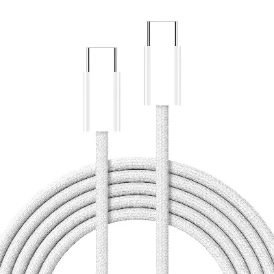 Picture of Pix 60W Nylon Braid Double Type-C PD Fast Charger Cable-1m 60W Nylon Braid USB Type C to Type C Fast Charger Cable For Apple iPhone 15 Pro Max MacBook iPad pro12 Samsung S23 S22